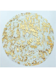 HOOKOR 24PCS Disposable Round Gold Placemats, 13 Disposable Paper Placemats for Dining Table, Mirrored Gold Place Mat for Kitchen Banquet Table Setting Wedding Birthday Dinner Party Decor (24PCS)  - Image 1