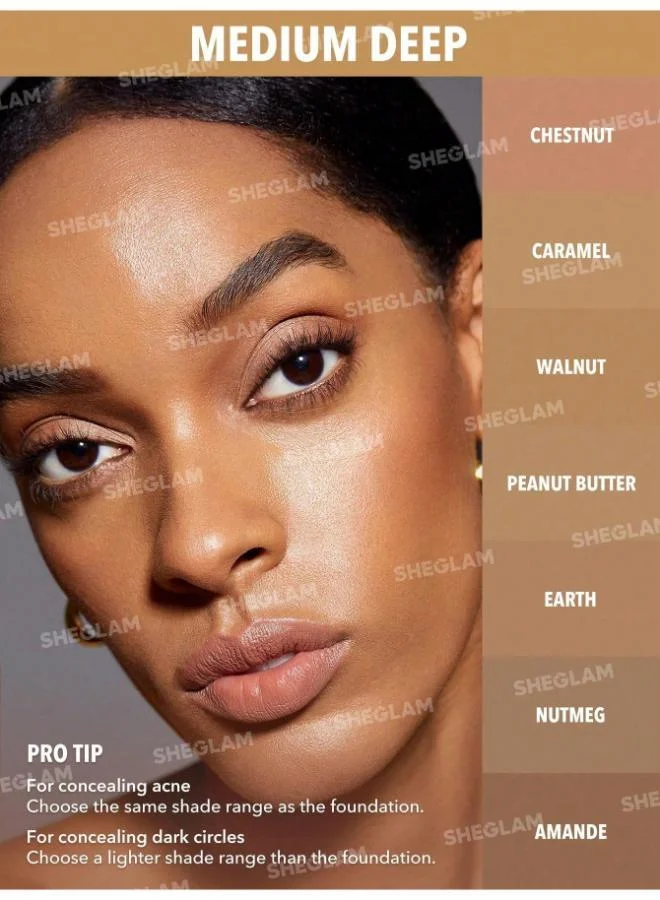 شيجلام SHEGLAM Like Magic 12Hr Full Coverage Concealer - Earth