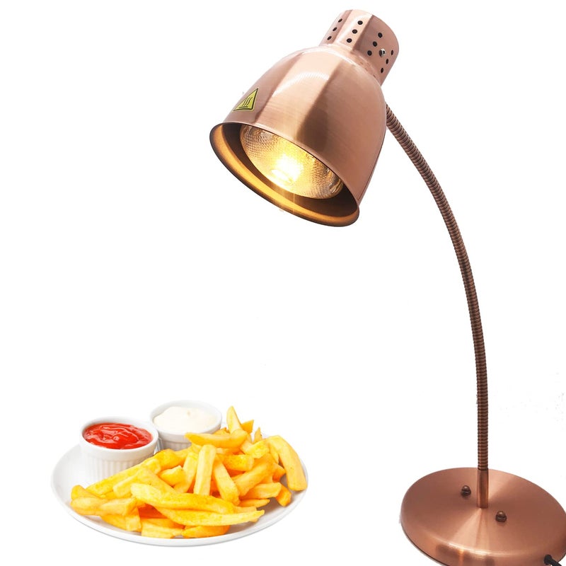 KOUWO KOUWO Countertop Food Heat Lamp Infrared Food Warmer Copper Food Lamps with 250 Watt Heating Bulb 