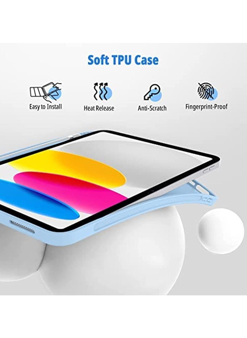VKL Case for iPad 10th Generation with Pen Holder Protective Smart Stand 10  - Image 4