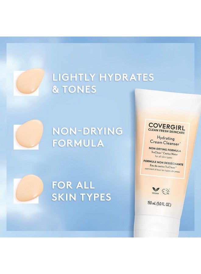 COVERGIRL Clean Fresh Skincare Hydrating Cream Cleanser, 5 Fl Oz - Image 5
