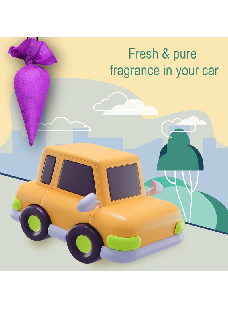 Mangalam CamPure Camphor Cone (Lavender) Pack of 2-100% Organic | Air Freshener for Car, Wardrobe, Office Cabin's, Drawers, Travel Bag & Bathroom  - Image 3