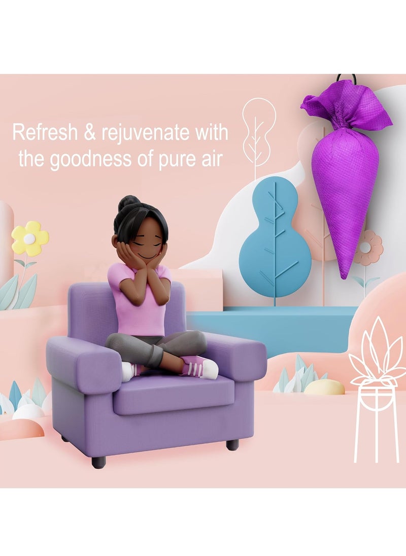 Mangalam CamPure Camphor Cone (Lavender) Pack of 2-100% Organic | Air Freshener for Car, Wardrobe, Office Cabin's, Drawers, Travel Bag & Bathroom  - Image 4