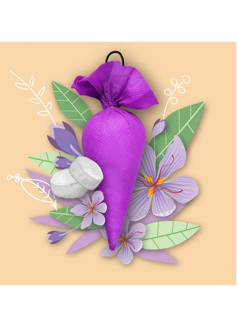 Mangalam CamPure Camphor Cone (Lavender) Pack of 2-100% Organic | Air Freshener for Car, Wardrobe, Office Cabin's, Drawers, Travel Bag & Bathroom  - Image 5