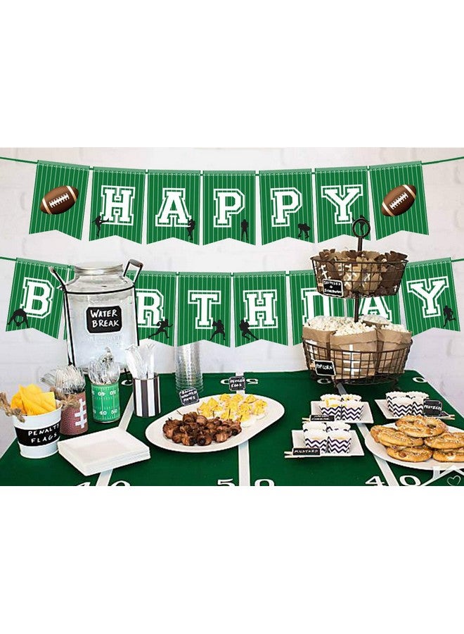 JOLLYSTYLE 4Pcs Football Party Supplies Birthday Banner Sports/Football Themed First Birthday Party Decorations Favors - Image 4