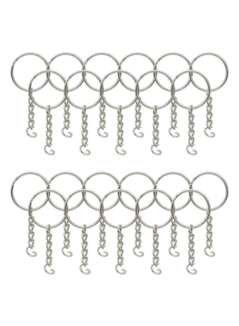 100 Pieces Bulk Metal Key Rings - Image 1