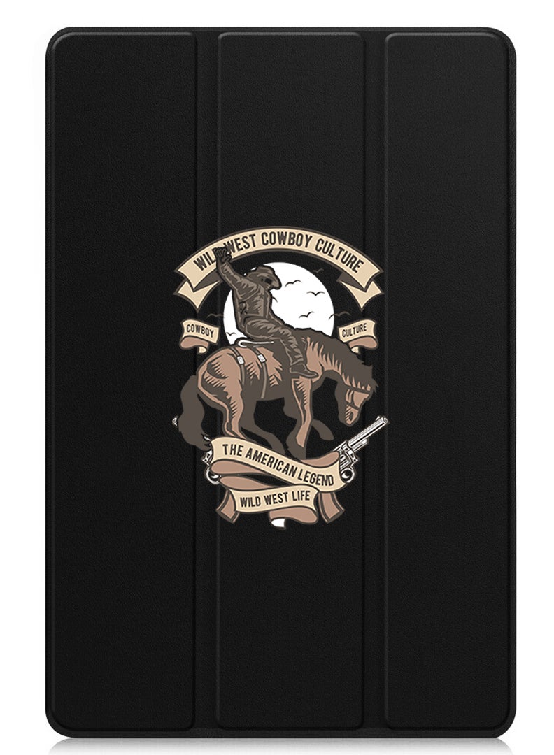Theodor Protective Flip Case For Xiaomi Pad 7 & Xiaomi Pad 7 Pro With Trifold Stand Auto Wake Sleep Shockproof Cover - Wild west cowboy - Image 1