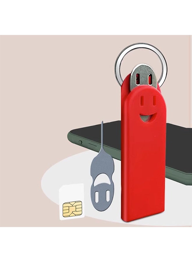 6 Pieces Sim Card Removal Tool - Sim Card Tray Pin Eject Removal Tool Pin Opener for Most Smartphones Sim Card Tool Opener Silicone Cover Eject Pin Smartphone Pin - Image 2