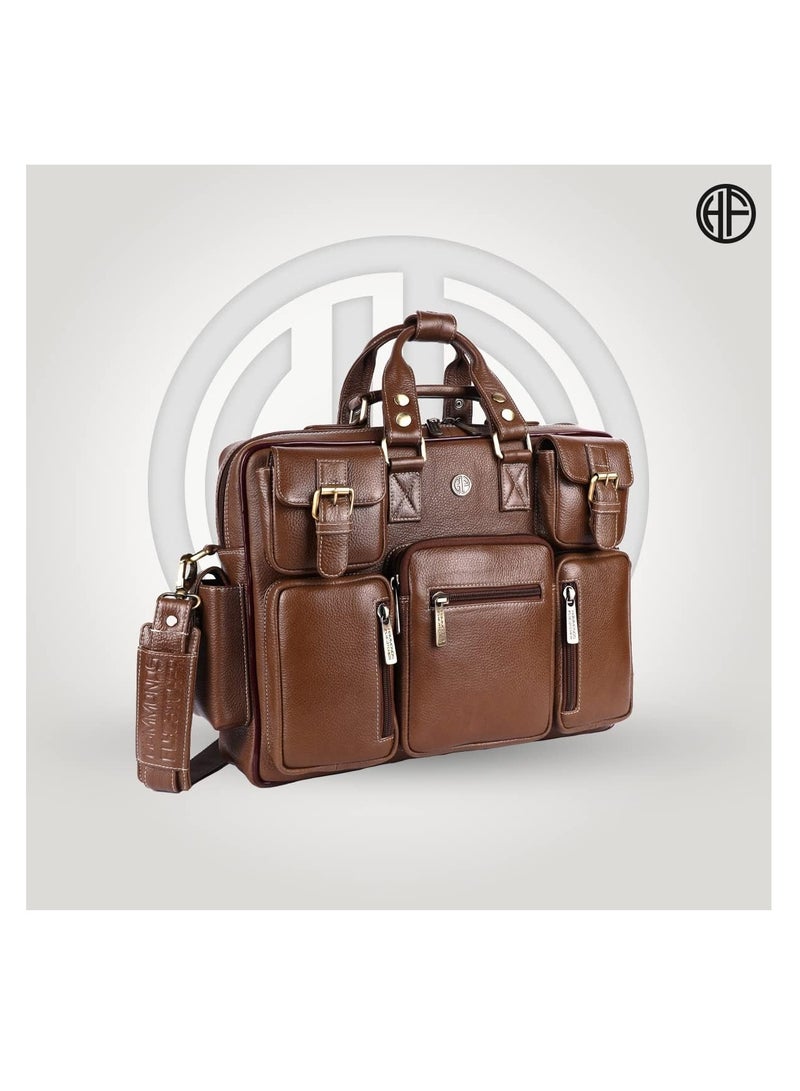  هاموندز فلاي كاتشر حقيبة رسول جلدية فاخرة للابتوب مقاس . بوصة - Image 2