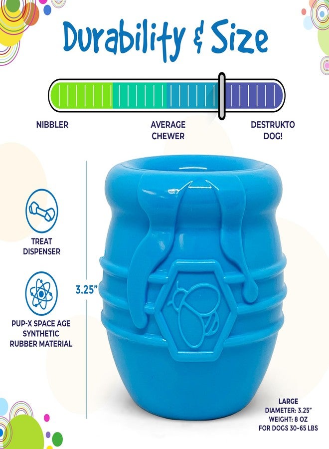 SodaPup Honey Pot – Durable Dog Treat Dispenser & Enrichment Toy Made in USA from Non-Toxic, Pet Safe, Food Safe Natural Rubber Material for Mental Stimulation, Problem Chewing, Calming Nerves, & More - Image 5