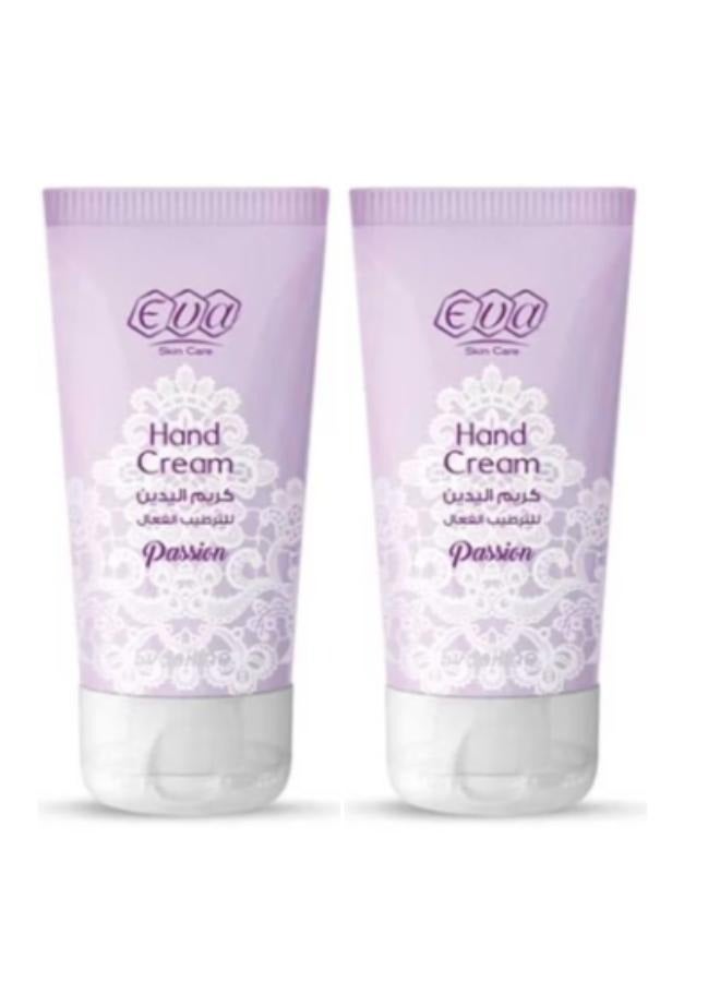 إيفا إيڤا سكين كير إيڤازلين كريم اليدين للترطيب الفعال باشن مجموعة 2*60مل - Image 1