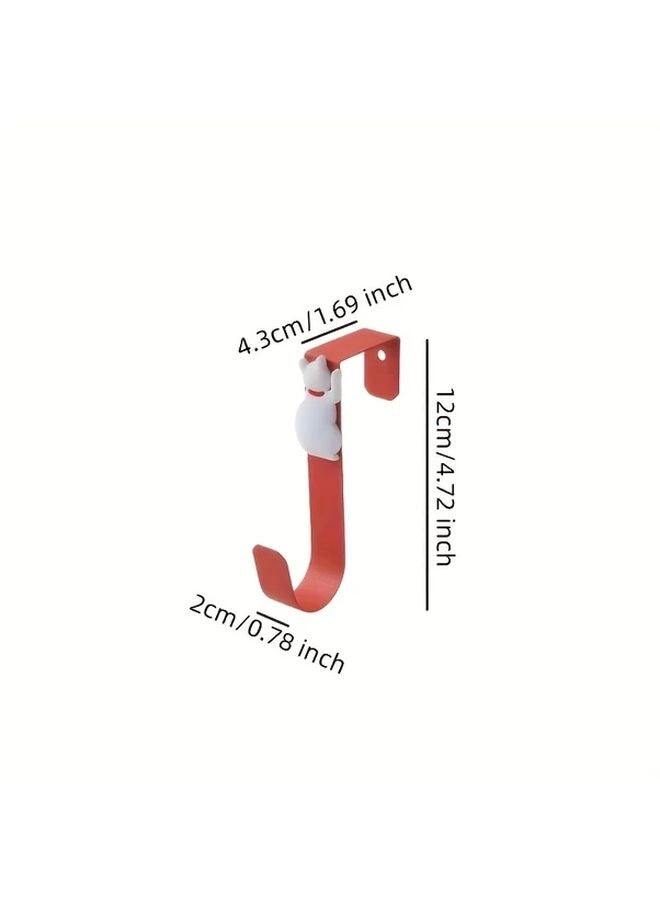 Random Color Cat Shaped Adhesive Hooks for Bathroom Bedroom Door Towels - Image 3