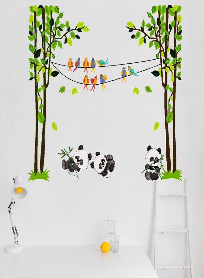 Akki Wold Cartoon Children with Flowers Wall Decal Sticker, Garden Scene Sticker, Decorative Wall Decor Sticker (Desg_16) - Image 1