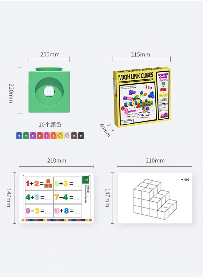 Arabest Geometric Cube Math Puzzle toy Accelerates Learning From Preschool Age 3 to Kindergarten  - Image 2