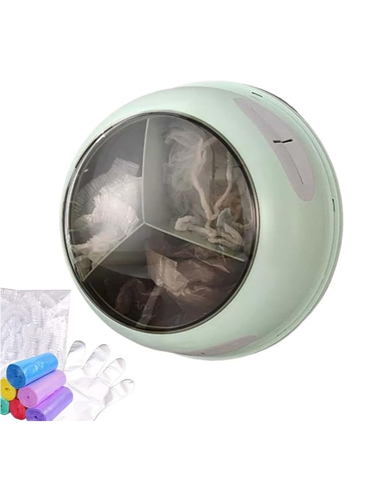 general Wall Mounted Trash Bag Holder, Wall Mounted Trash Bag Dispenser |Kitchen Wall Bag Dispenser, Glove Storage Box with Lid - Image 1