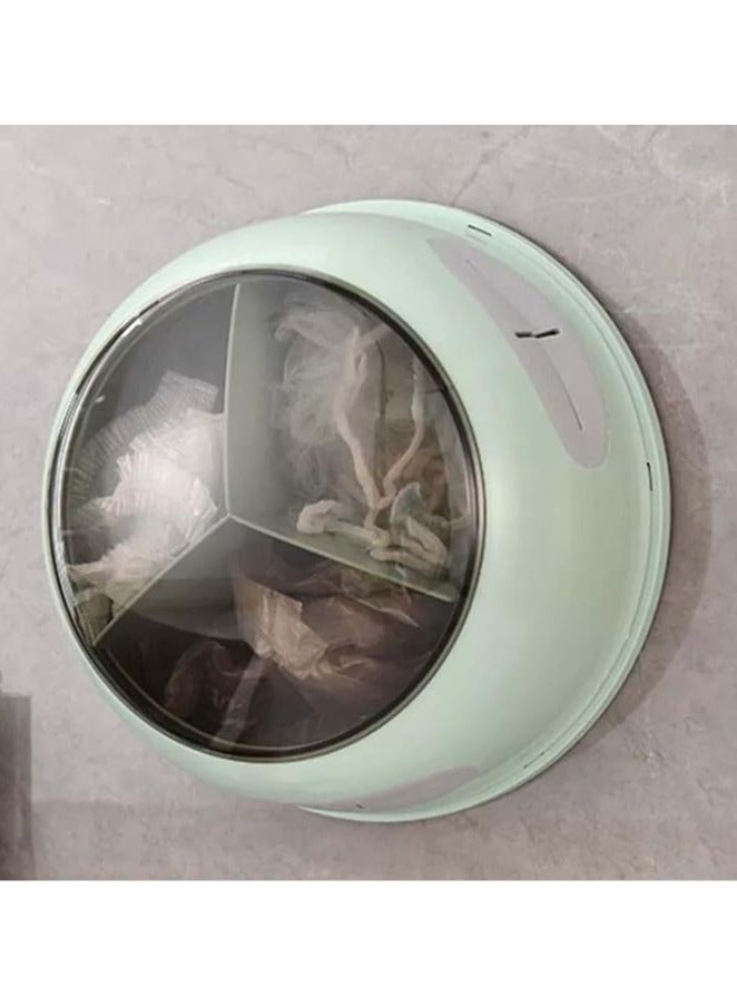 general Wall Mounted Trash Bag Holder, Wall Mounted Trash Bag Dispenser |Kitchen Wall Bag Dispenser, Glove Storage Box with Lid - Image 2