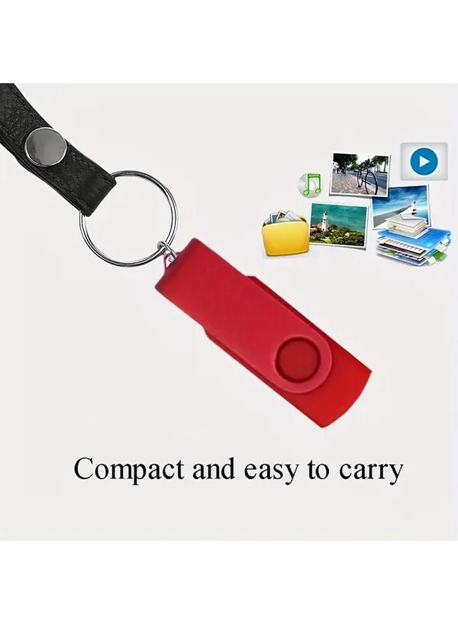 وحدة تخزين USB حمراء سعة 8 جيجابايت، علبة من 2، محرك أقراص صغير، جهاز تخزين ذاكرة - Image 5