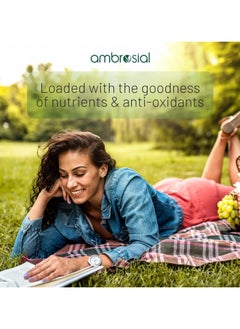 ambrosial Pack Of 1 Spirulina Capsules 500 Mg- 120 Capsules  - Image 2