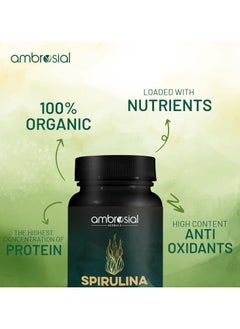 ambrosial Pack Of 1 Spirulina Capsules 500 Mg- 120 Capsules  - Image 5
