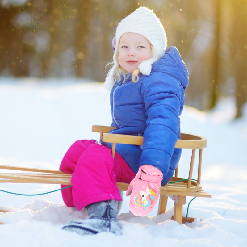 1 Pair of Children Warm Gloves Hand Protectors Winter Skiing Gloves - Image 3