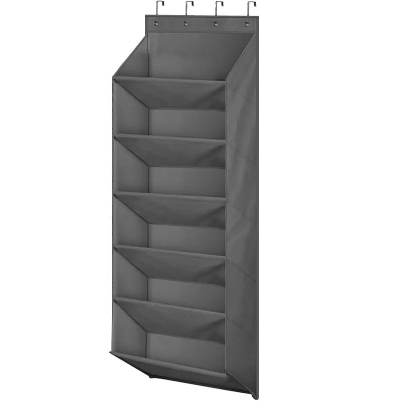 PRIME PICK 6Layer Back Door Shoe Hanging Organizer Nonwoven SpaceSaving Shoe Rack with Transparent Pockets Sturdy Hooks MultiPurpose Hanging Storage for Footwear Accessories Pack of1 - Image 1