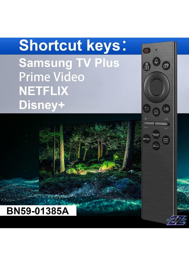 ELTRAZONE Replacement Remote Control BN59-01385A Support Voice Control for Samsung Smart TVs Compatible with Neo Q LED The Frame Crystal UHD Series with battery - Image 2
