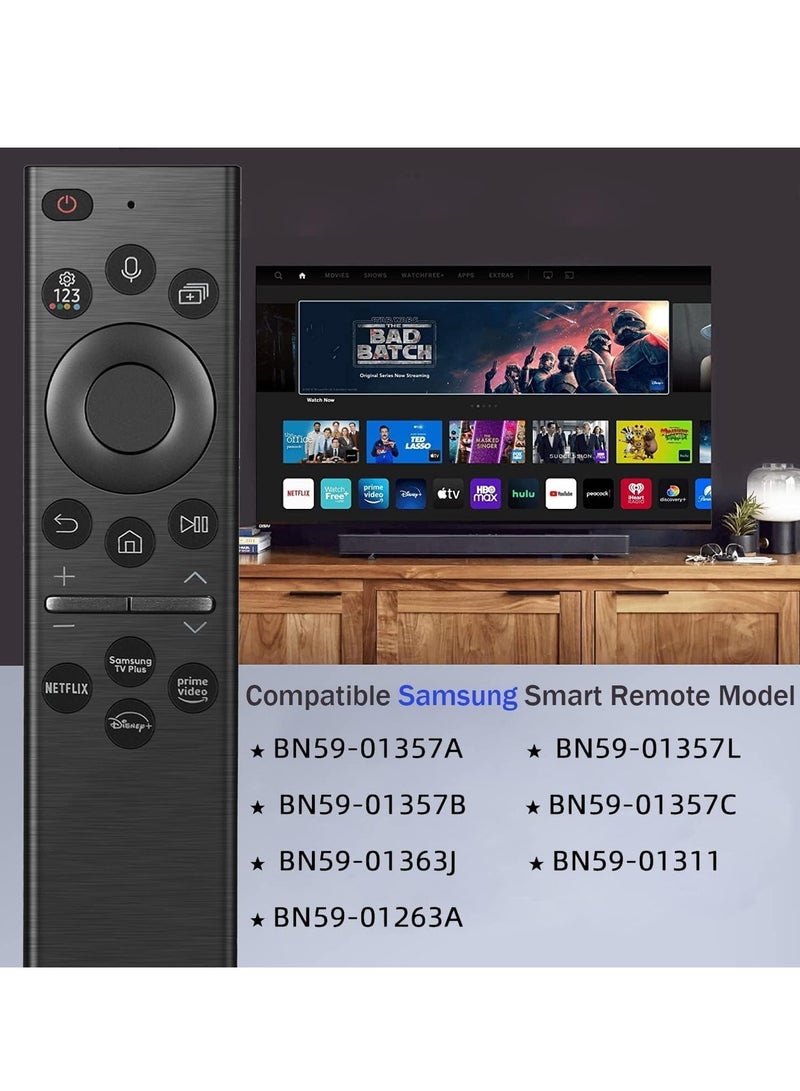 ELTRAZONE Replacement Remote Control BN59-01385A Support Voice Control for Samsung Smart TVs Compatible with Neo Q LED The Frame Crystal UHD Series with battery - Image 3