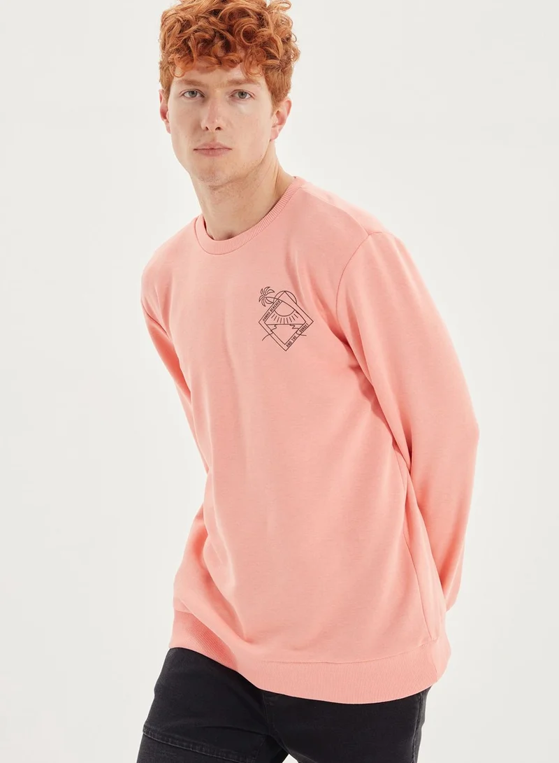 trendyol Chest Graphic Sweatshirt