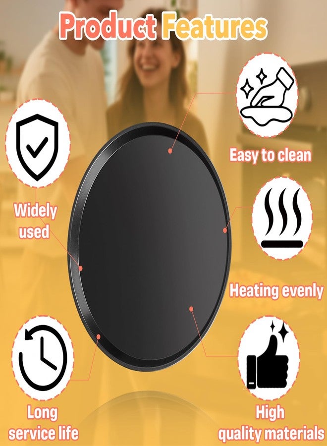 Stitokg 13 Inch Nonstick Pizza Pan Compatible with Breville Smart Oven - Compatible with BOV800PP, BOV800XL & Traditional Wall Ovens,Stainless Steel Core Round Tray for Roasting, Baking & Serving - Image 5