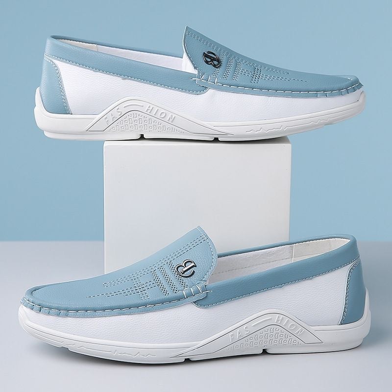 2025 Spring New Casual Men'S Shoes Bean Shoes Lazy Soft Youth A Pedal Driving Shoes A Generation Of Hair - Image 4