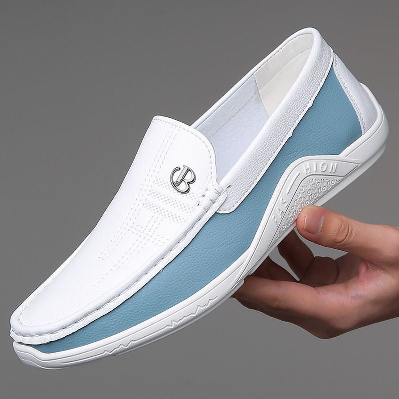 2025 Spring New Casual Men'S Shoes Bean Shoes Lazy Soft Youth A Pedal Driving Shoes A Generation Of Hair - Image 3