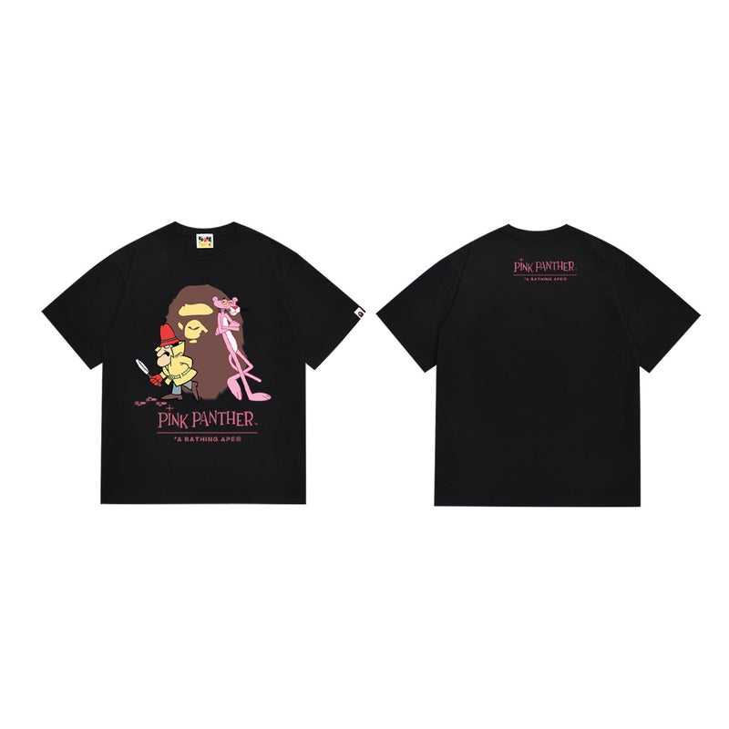 بايب تي شيرت BAPE صيفي 2026 بتصميم رأس القرد ونمط التمويه - للرجال والنساء - Image 1