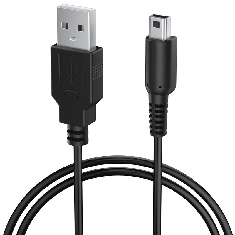 Demark Charger for Nintendo 3DS, 1.2M Charging Cable for Nintendo 3DS, DS/DSi, 3DS XL, 2DS, New 3DS, New 3DS XL (Black) - Image 1