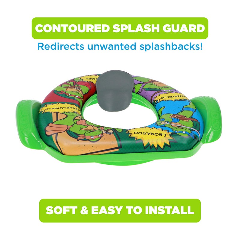 Nickelodeon TMNT â€œComicâ€œ Soft Potty Seat and Potty Training Seat - Soft Cushion, Baby Potty Training, Safe, Easy to Clean - Image 4