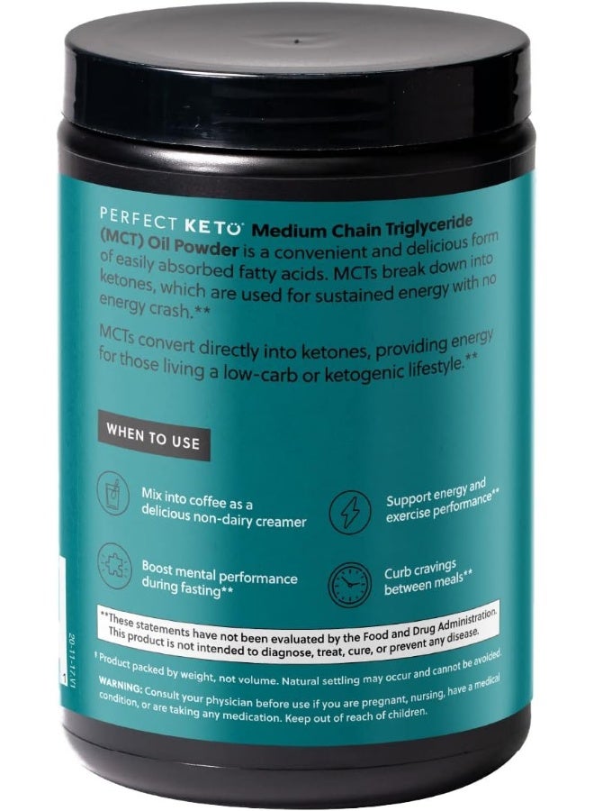 Perfect Keto Mct Oil Powder Ketosis Supplement Coffee Creamer (Vanilla) - Image 3