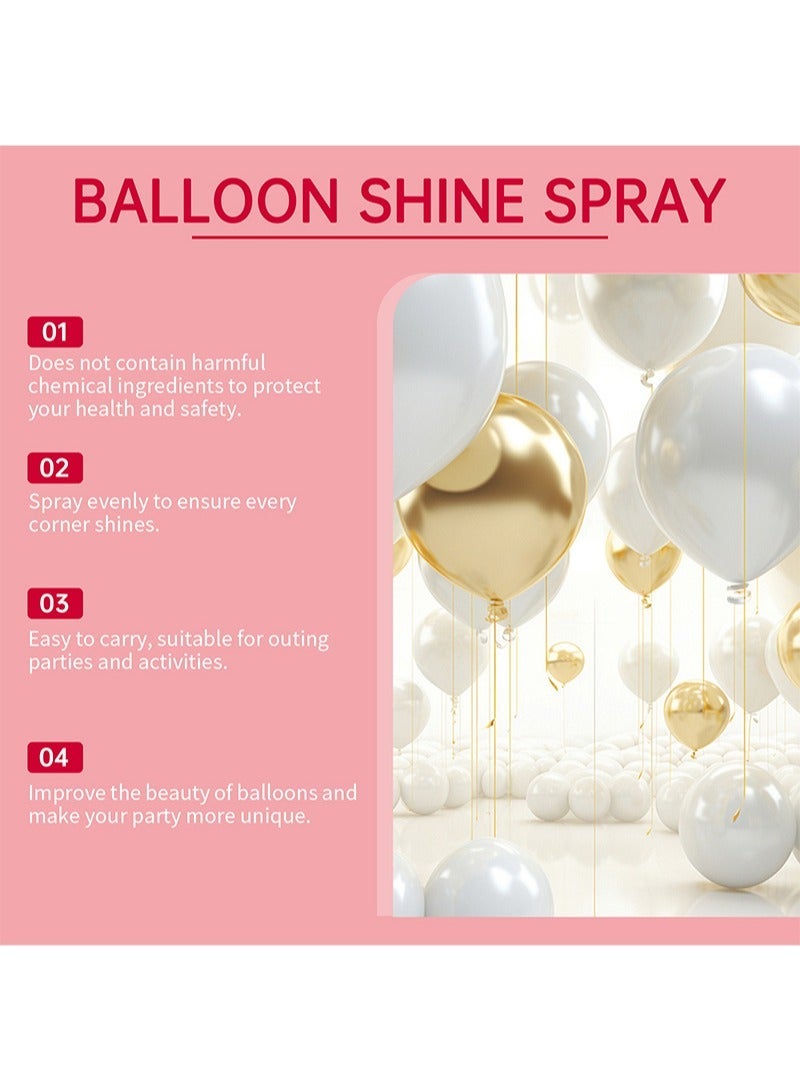 Dowmoo Balloon Shine Spray 3.38 fl.oz for Latex Balloons,Long-lasting Balloon Spray Shine for Instantly Restores High Shine,Maintains Balloons Shine for Weeks,Perfect for Party Décor,Events,Fragrance-free and Easy Application - Image 5