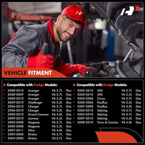 A-Premium حقن وقود A-Premium 6 قطع 0280158028 متوافقة مع كرايسلر 300 باكفيكا سيبرينغ ودودج تشارجر جيرني تشالنجر أفنجر غراند كارافان نيترو ماغنوم ستراتوس، 2004-2010، 2.7L 3.5L 4.0L - Image 2