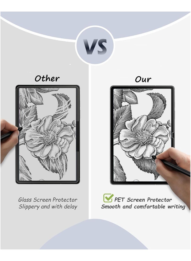 general [2-Pack] Paper Screen Protector for Galaxy Tab S10 FE Plus/S10 FE+ 13.1-inch 2025 (SM-X620/SM-X626) Anti-glare PET soft screen protector Write and draw as if on paper Easy to install - Image 3