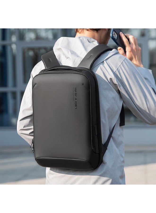 MARK RYDEN Marco Leiden Backpack For Men, Mini Lightweight Laptop Bag, Business Travel Backpack With Wet And Dry Separation, Mr9008 Elegant Black - Image 5