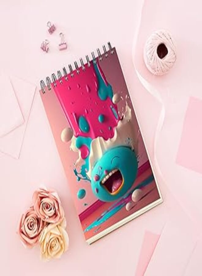 Notebook With Trendy design - Colorful blob