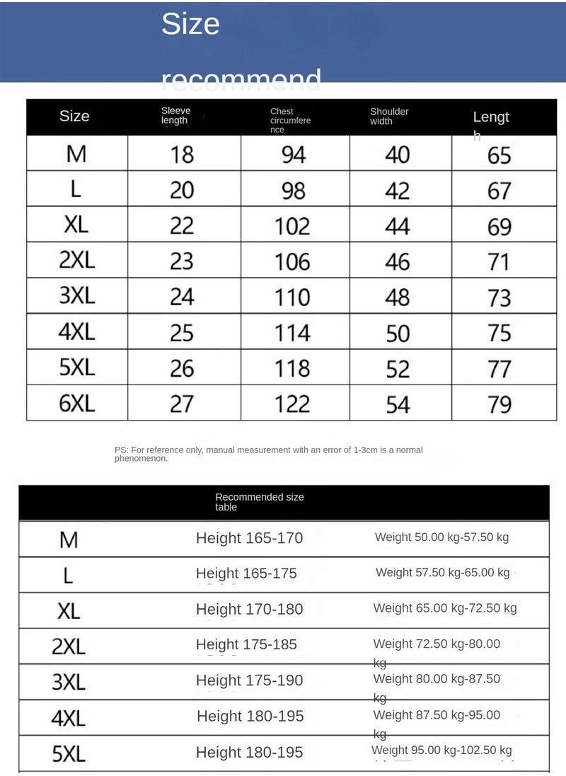 Generic 2024 Men's Summer Crew-Neck Short-Sleeved Loose T-Shirt Summer Top Casual Half-Sleeved Shirt  - Image 3
