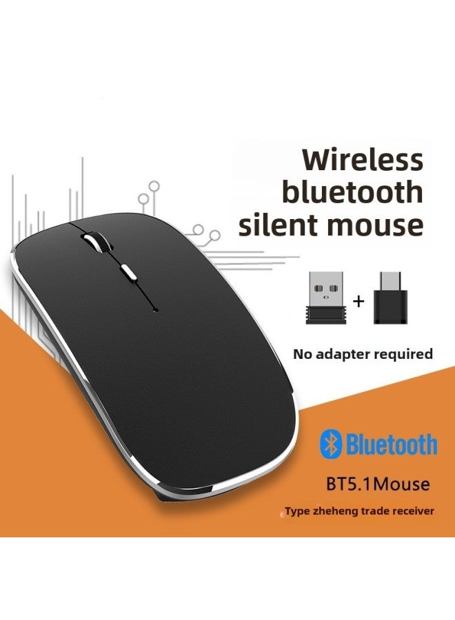 Bluetooth Wireless Mouse For Apple MacBook Air Laptop Pro Tablet Ipad Mouse Mute-Color:2.4g Wireless Mouse (dual Receiver)-white - Image 2