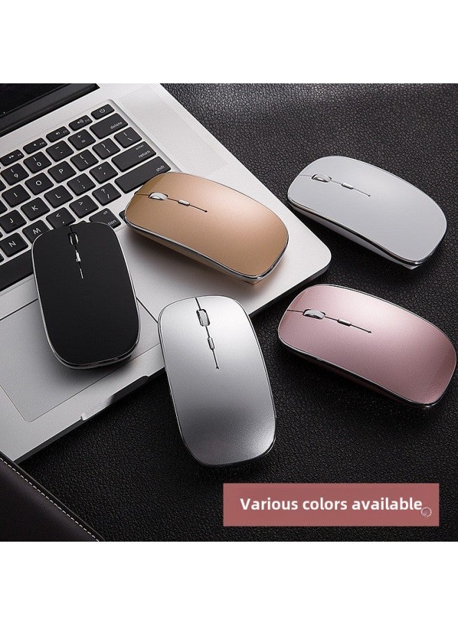 Bluetooth Wireless Mouse For Apple MacBook Air Laptop Pro Tablet Ipad Mouse Mute-Color:2.4g Wireless Mouse (dual Receiver)-white - Image 5