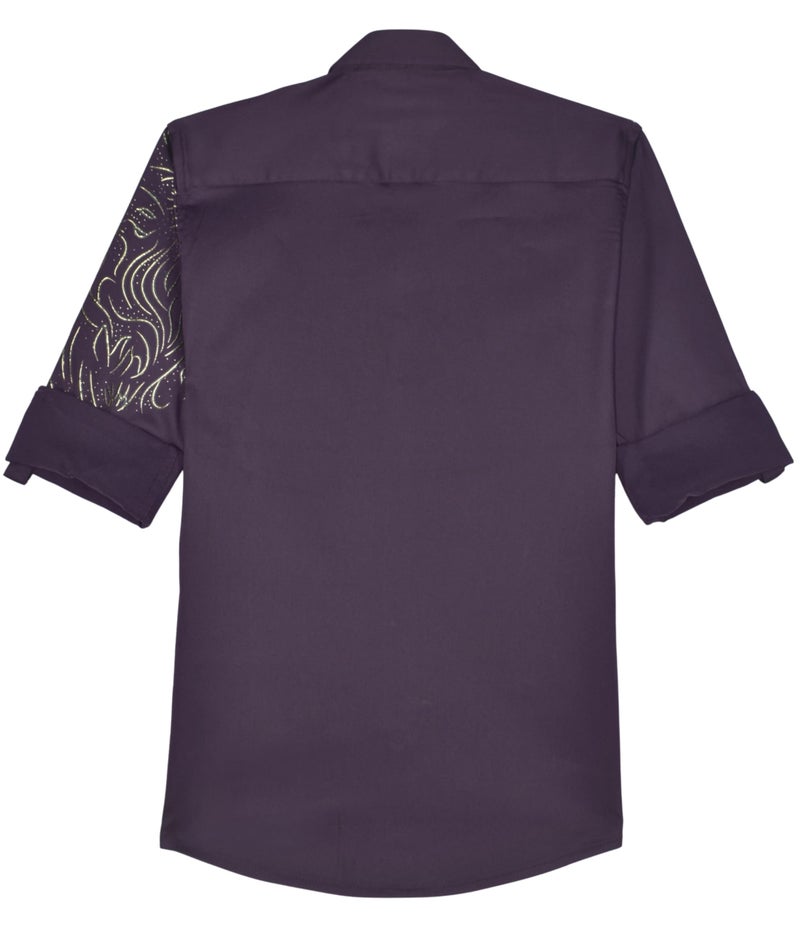 CHARCHIT Boys Regular Fit Printed Full Sleeve Shirt - Image 4