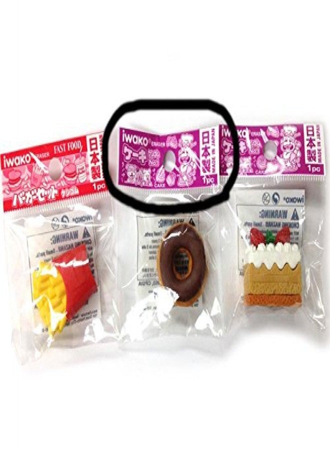 Iwako Assorted Food Cake Dessert Japanese Erasers, 10 Erasers - Image 3
