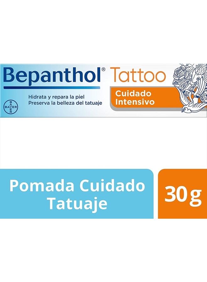 Bepanthol Tattoo Cream with Panthenol, Hydrates, Skin Repairs and Preserves Tattoo Beauty, 30 g - Image 2