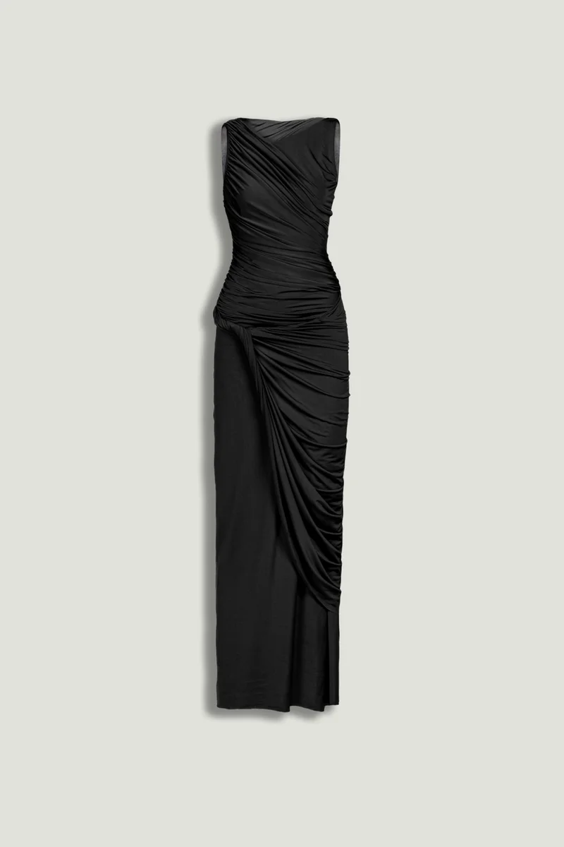 Nocturne  Draped Sleeveless Midi Dress for Women | Best Price UAE