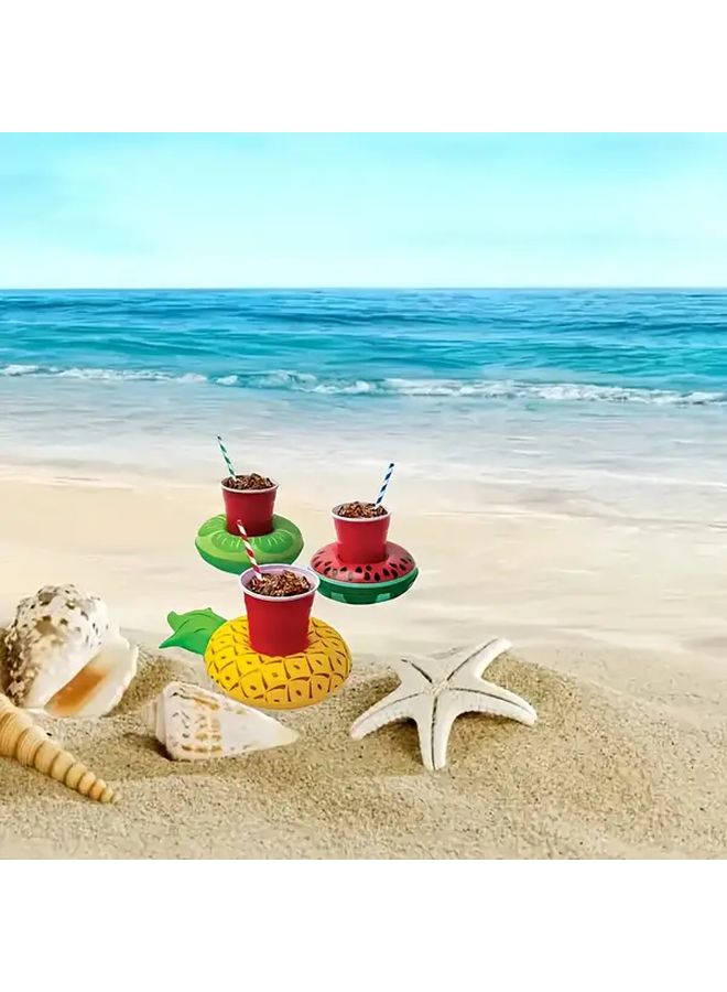 Creative Cherry Inflatable Beverage Rack Floating Cup Holder For Pool Parties Festivals - Image 1