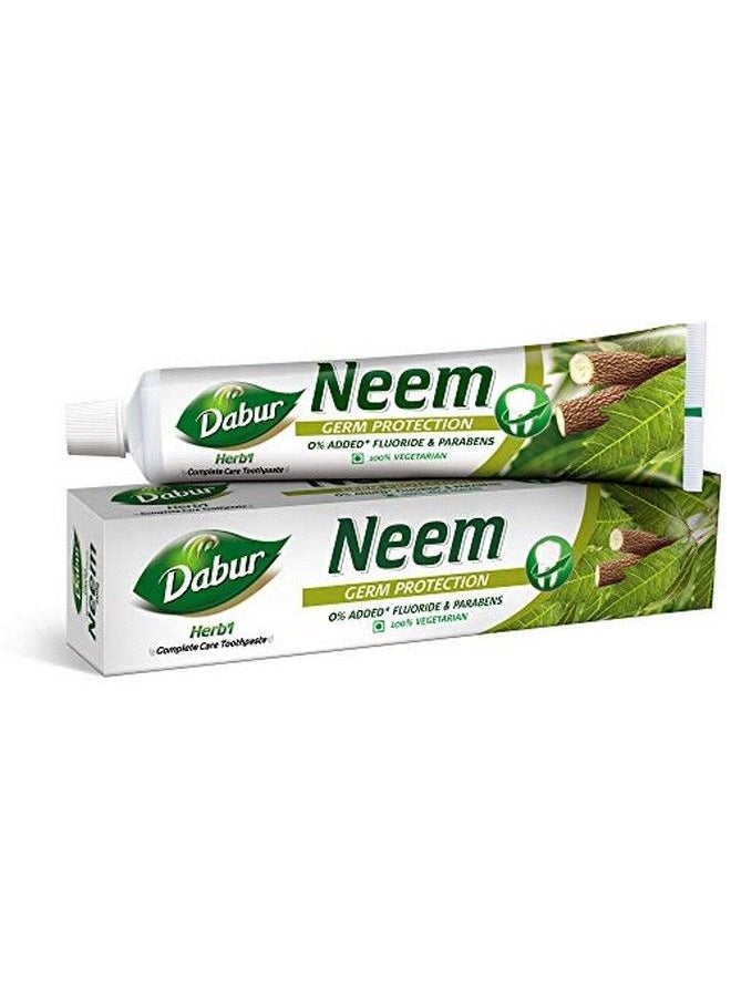 Dabur Herb'L Neem Germ Protection Toothpaste With No Added Fluoride And Parabens 200 G  - Image 1