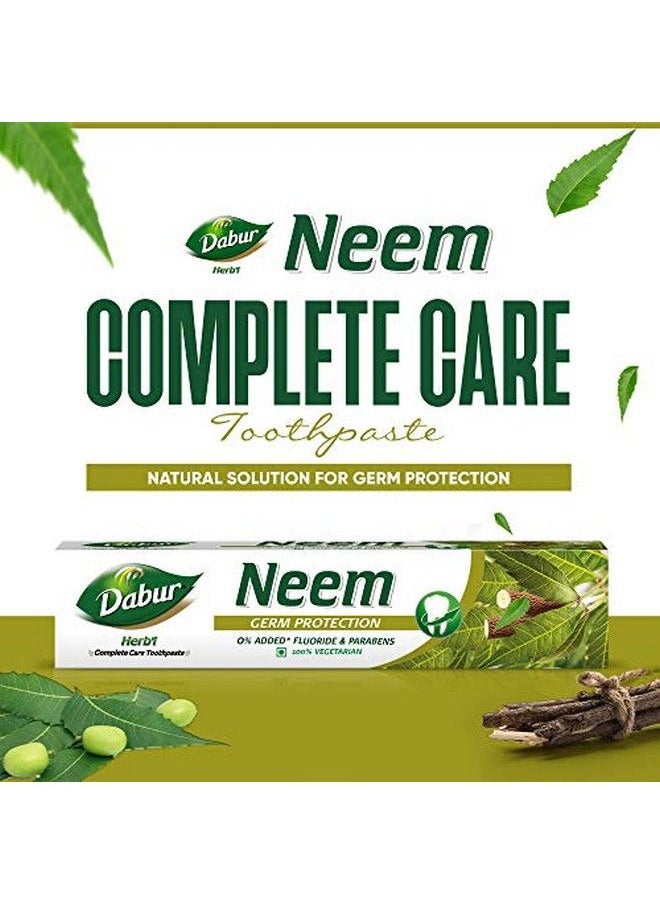 Dabur Herb'L Neem Germ Protection Toothpaste With No Added Fluoride And Parabens 200 G  - Image 3
